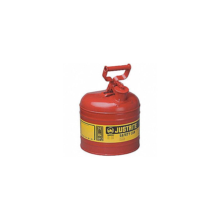 Justrite Safety Can Type I Steel 2 Gallon Red 7120100