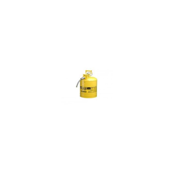 Justrite Safety Can Type II Steel 5 Gallon Yellow 7250220