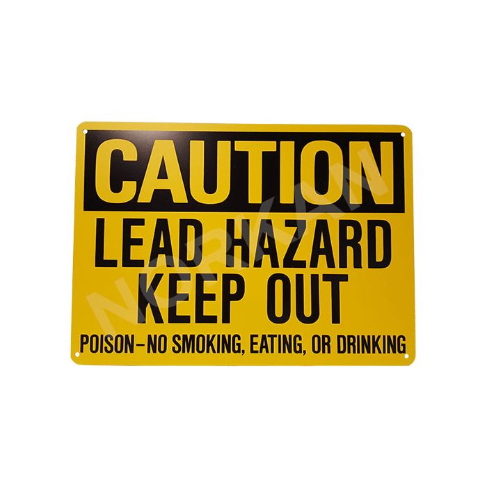 "Caution Lead Hazard" Sign - Safety Warning - 14'' x 20"