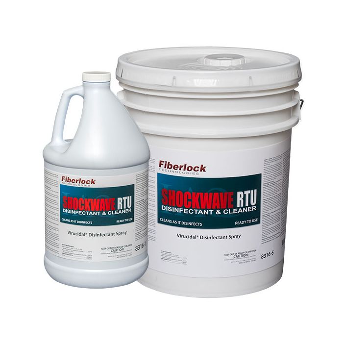 Fiberlock Shockwave RTU (Ready to Use) Disinfectant - 5 Gallons