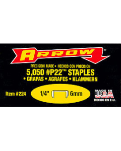 Arrow P22 Staples, 5/16in