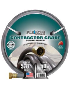 Flexon Contractor Grade Rubber & Vinyl Hose 50'x5/8"