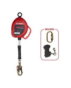 KStrong BRUTE 30 ft. Cable SRL with Snap Hook, Includes Installation Carabiner and Tagline (ANSI), UFS310030