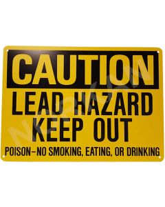 "Caution Lead Hazard" Sign - Safety Warning - 14'' x 20"